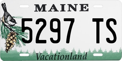 ME license plate 5297TS