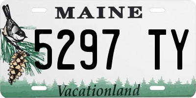 ME license plate 5297TY