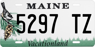 ME license plate 5297TZ