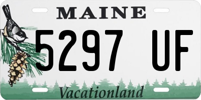 ME license plate 5297UF