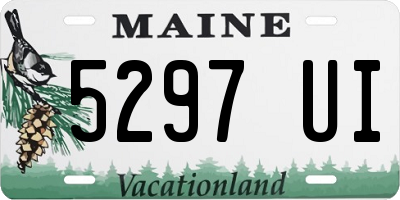 ME license plate 5297UI