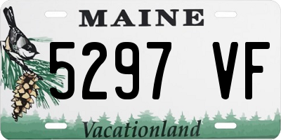 ME license plate 5297VF