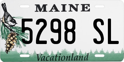 ME license plate 5298SL