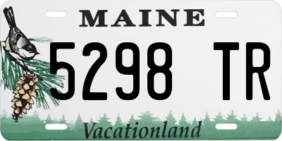 ME license plate 5298TR