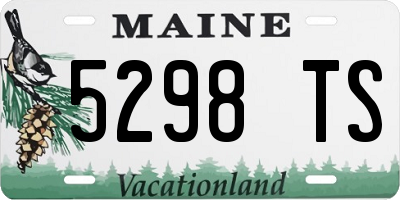 ME license plate 5298TS