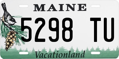 ME license plate 5298TU