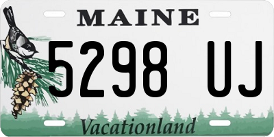 ME license plate 5298UJ