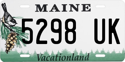 ME license plate 5298UK