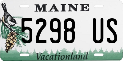 ME license plate 5298US