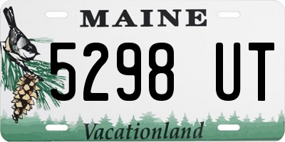 ME license plate 5298UT