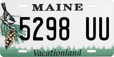 ME license plate 5298UU