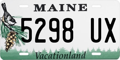 ME license plate 5298UX