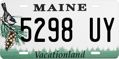 ME license plate 5298UY