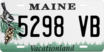 ME license plate 5298VB