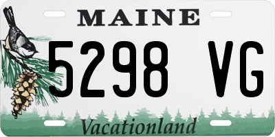 ME license plate 5298VG