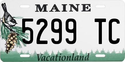ME license plate 5299TC