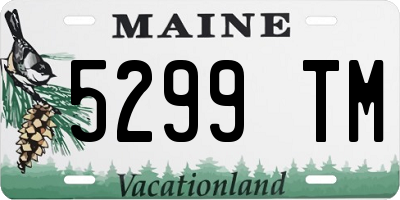 ME license plate 5299TM