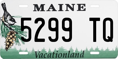 ME license plate 5299TQ