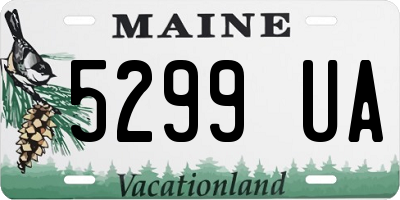 ME license plate 5299UA