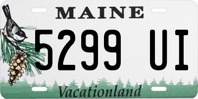 ME license plate 5299UI