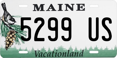 ME license plate 5299US
