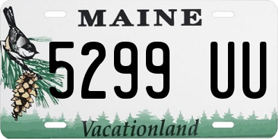 ME license plate 5299UU