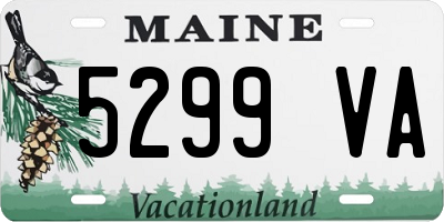 ME license plate 5299VA