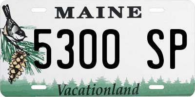 ME license plate 5300SP