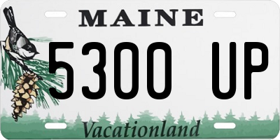 ME license plate 5300UP