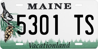 ME license plate 5301TS