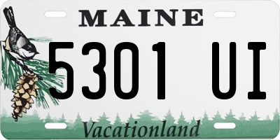 ME license plate 5301UI