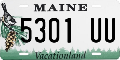 ME license plate 5301UU