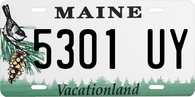 ME license plate 5301UY