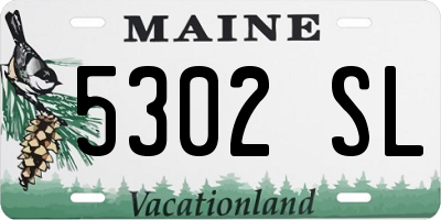 ME license plate 5302SL