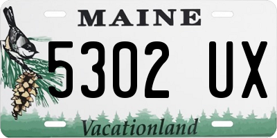 ME license plate 5302UX