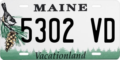 ME license plate 5302VD