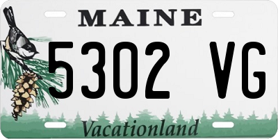 ME license plate 5302VG