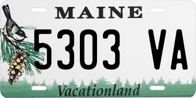 ME license plate 5303VA