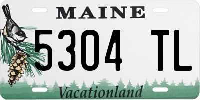ME license plate 5304TL