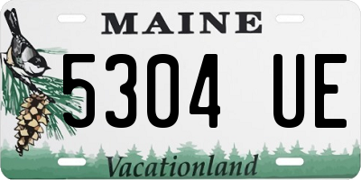 ME license plate 5304UE
