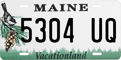 ME license plate 5304UQ