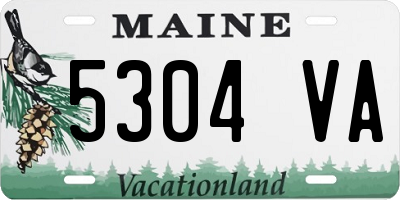 ME license plate 5304VA