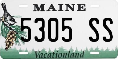 ME license plate 5305SS