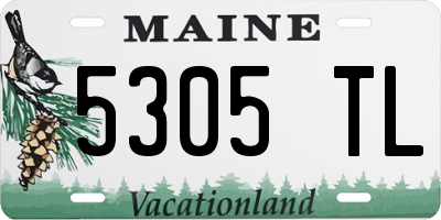 ME license plate 5305TL