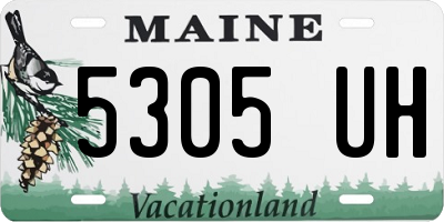 ME license plate 5305UH