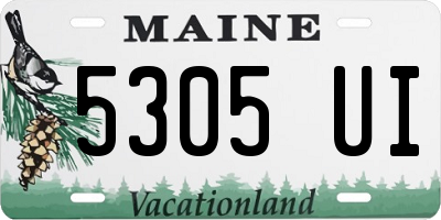ME license plate 5305UI
