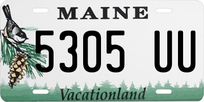 ME license plate 5305UU