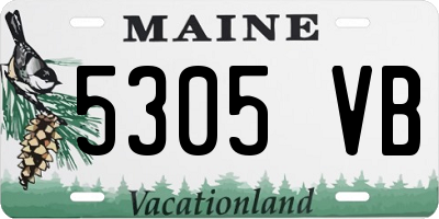 ME license plate 5305VB