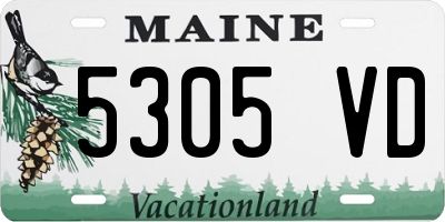 ME license plate 5305VD