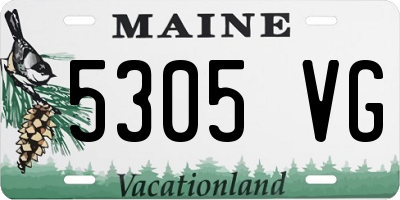 ME license plate 5305VG